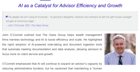 Technology and AI Roundtable hosted by Financial Advisor Magazine