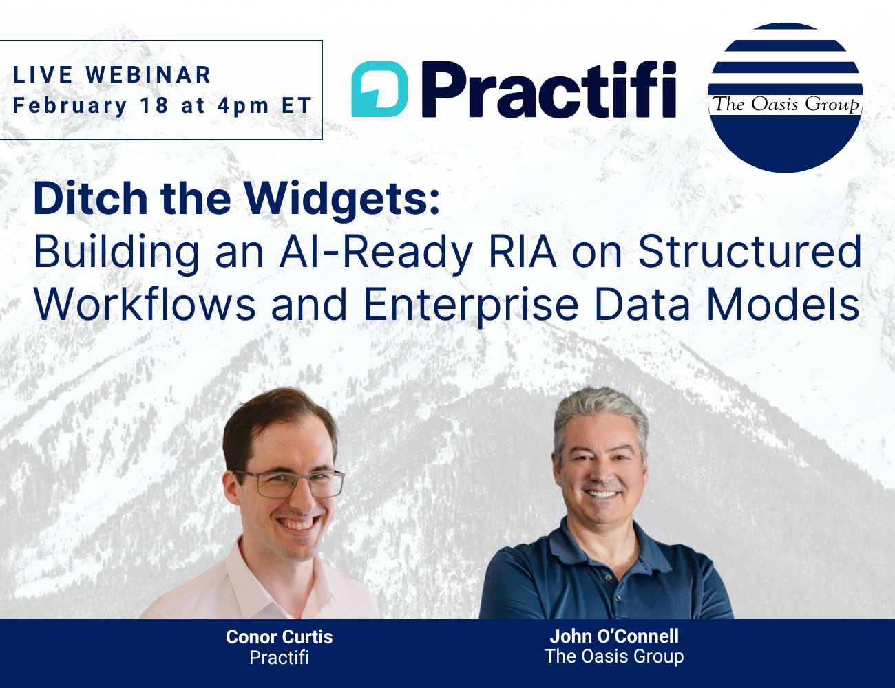 Webinar with Practifi: Ditch the Widgets: Building an AI-Ready RIA on Structured Workflows and Enterprise Data Models