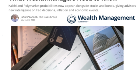 John O'Connell Published in Wealth Management: Prediction Markets Come to Google Finance: What Wealth Managers Need to Know