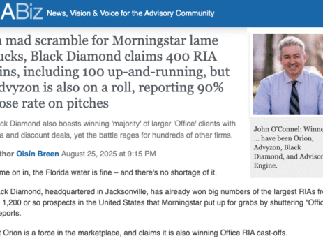 RIAbiz article featuring John O'Connell who is quoted