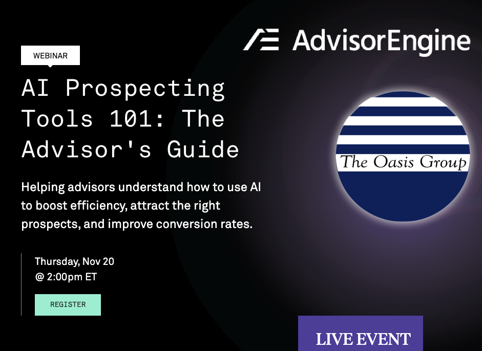 Webinar with AdvisorEngine: AI Prospecting Tools 101: The Advisor's Guide