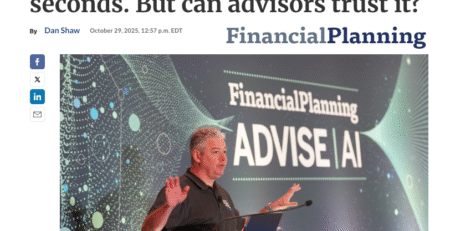 AI can whip up a financial plan in seconds. But can advisors trust it? Financial Planning