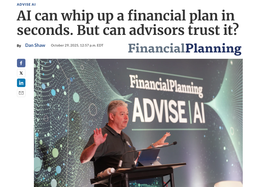 AI can whip up a financial plan in seconds. But can advisors trust it? Financial Planning