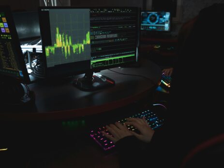hacker on computer