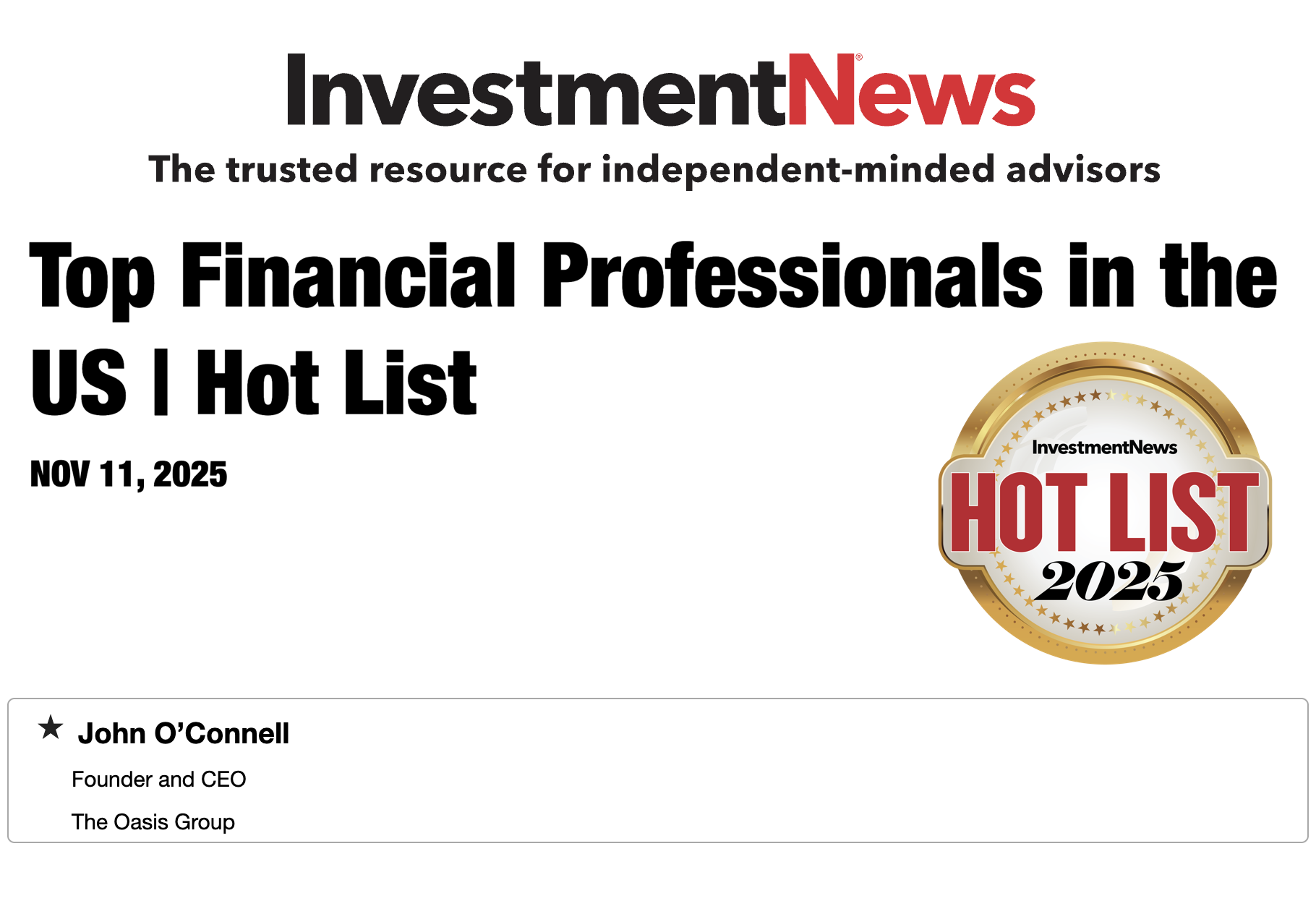 Top Financial Professionals in the US
