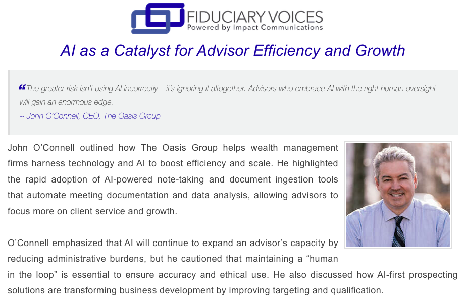 Technology and AI Roundtable hosted by Financial Advisor Magazine