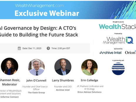AI Governance by Design: A CTO’s Guide to Building the Future Stack – Webinar with WealthManagement.com