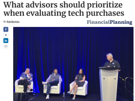 John O'Connell Featured in Financial Planning Magazine: What advisors should prioritize when evaluating tech purchases