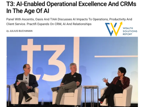 John O'Connell Featured in Wealth Solutions Report: T3: AI-Enabled Operational Excellence And CRMs In The Age Of AI